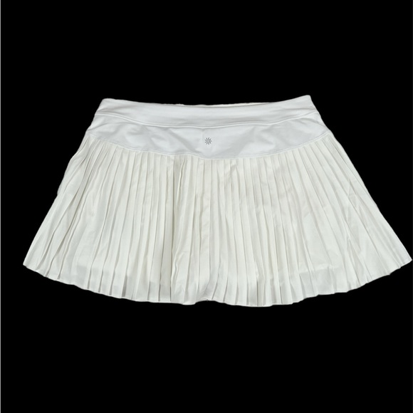 Athleta Advantage Women’s Advantage Skort Jupe- Short White Pleated Size XL NWT - Picture 4 of 11